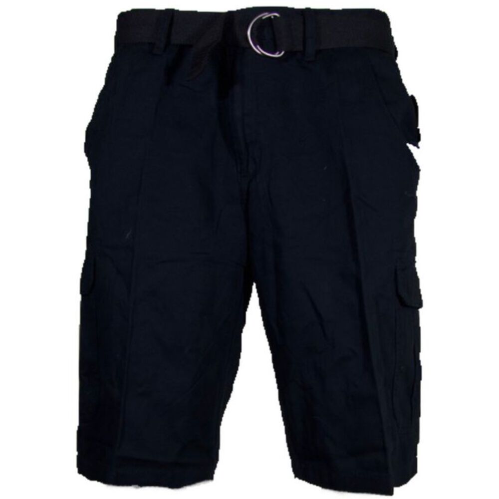 Men's Shorts Belted Adjustable Cargo Casual Lightweight Multi Pocket Bottoms
